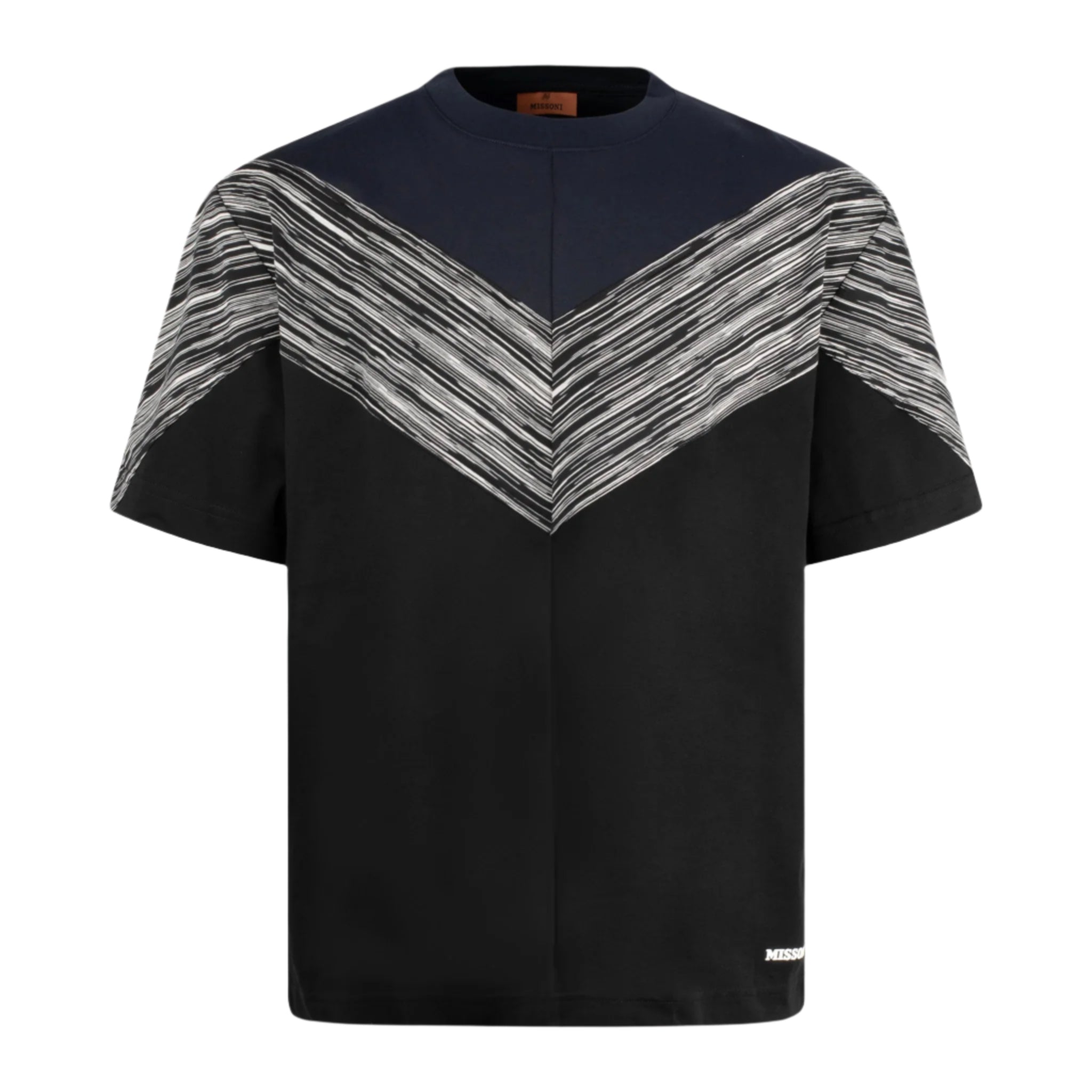 Missoni Black/White Horizontal Stripes T-Shirt - Black/White